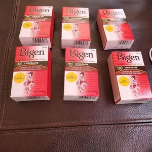 6 pack of Bigen hair dyes Chocolate